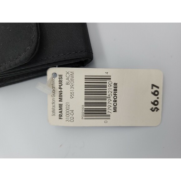 Simply Basic Frame Mini-Purse Change Purse NWT Microfiber Wallet - Picture 2 of 12